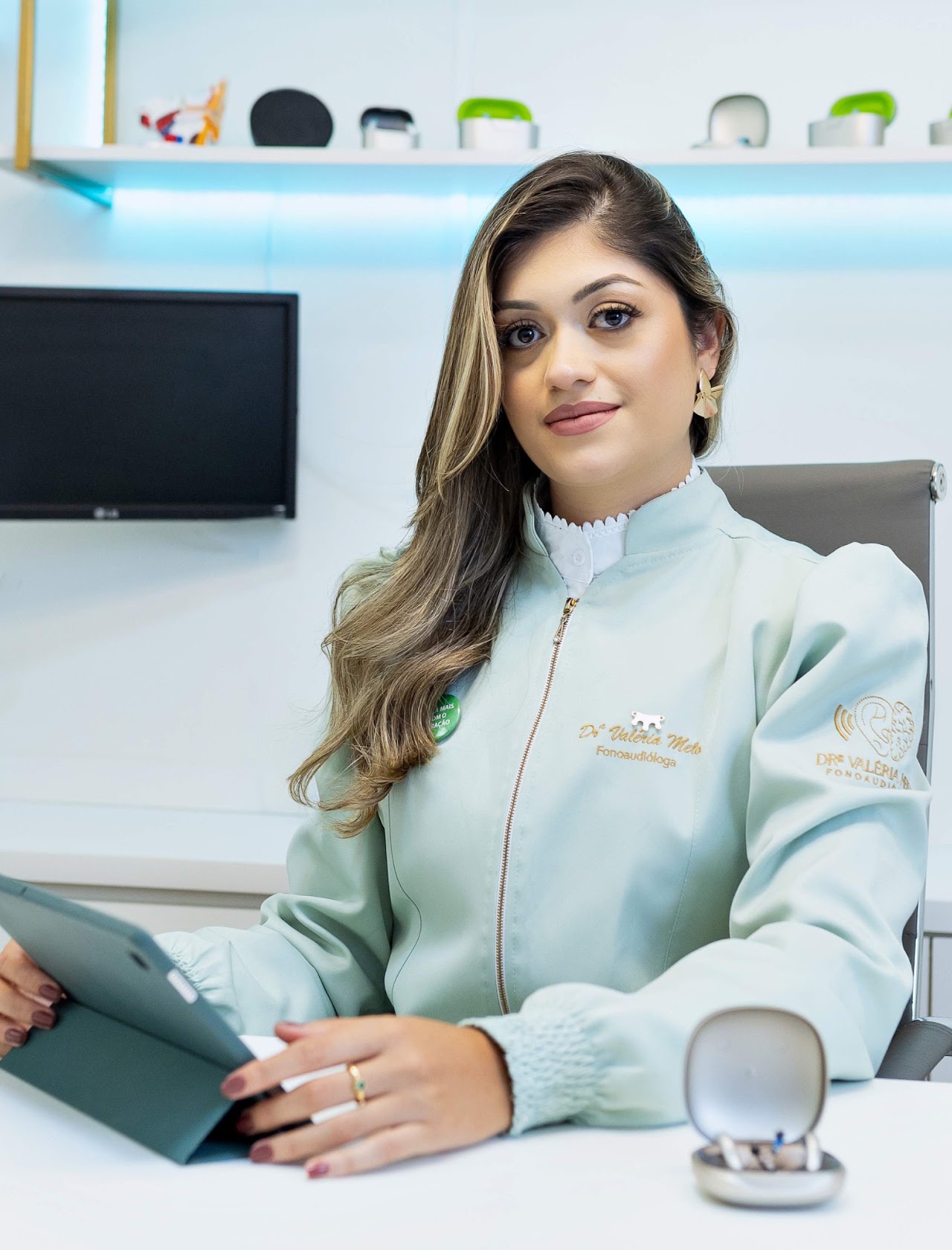 Drª Valéria Melo, fonoaudióloga do Centro Clínico Oliveira